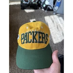 Green Bay Packers Snapback Hat NFL Embroidered One Size
